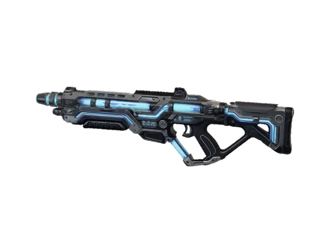 Neon Pulse Rifle - Magazine 3D model, vytvořený pomocí AI