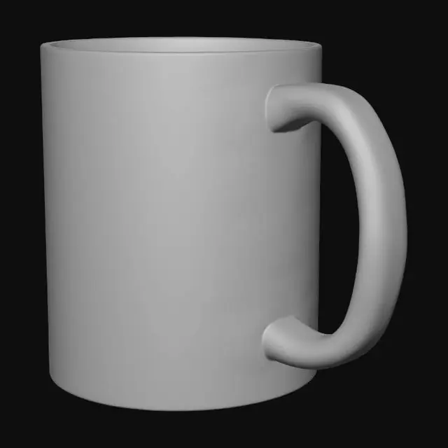 3D model for White Ceramic Mug