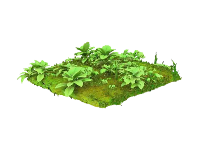 grass square block - Tile 3D model, vytvořený pomocí AI