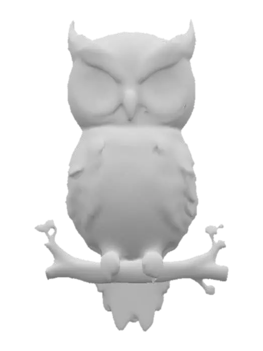 3D model for Whimsical Owl Perched