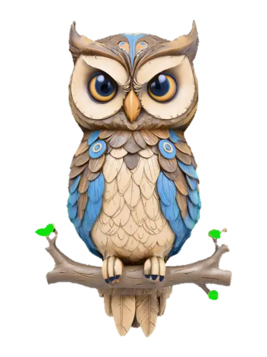 3D model for Whimsical Owl Perched