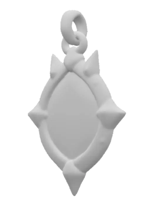 3D model for Emerald Flame Amulet
