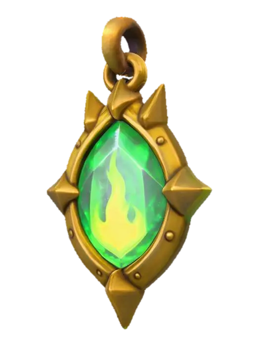 3D model for Emerald Flame Amulet