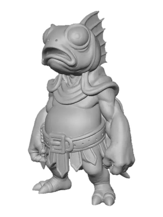 3D model for Fish Warrior