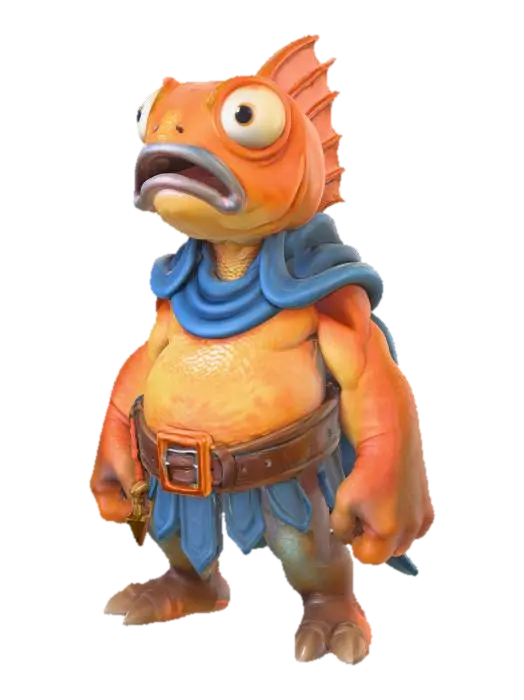 3D model for Fish Warrior