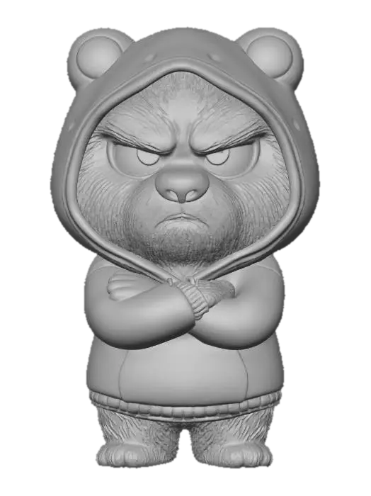 3D model for Grumpy Hoodie Bear