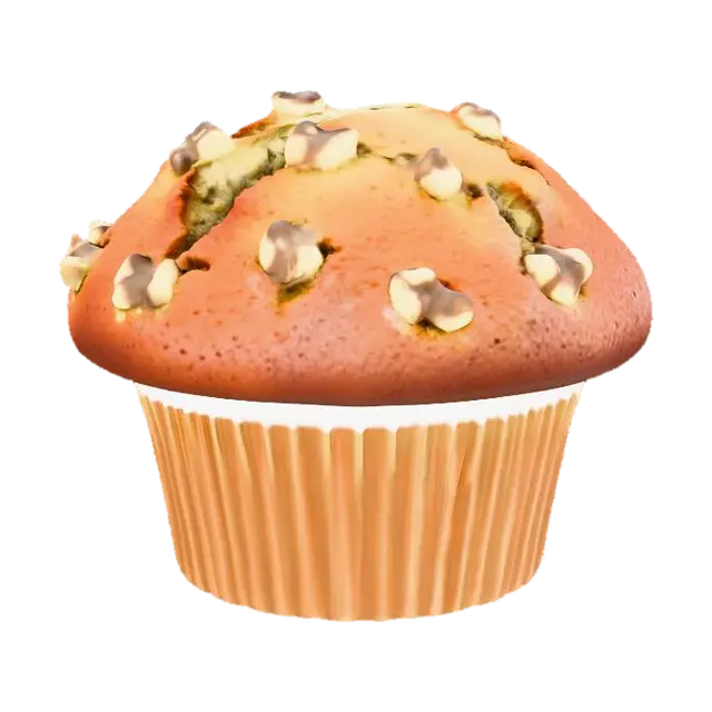 3D model for Banana nut brown muffin