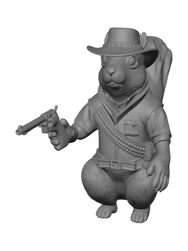 3D model for Gunslinger Squirrel