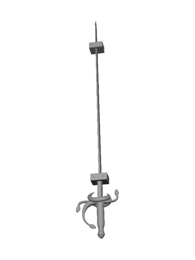 3D model for Wall-Mounted Sword