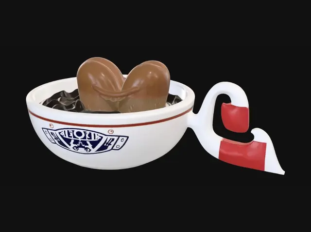 3D model for Caramel Orbs in Chocolate Swirl