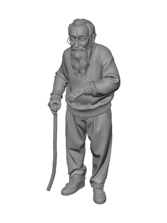 3D model for an old man