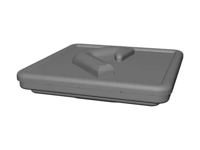 3D model for Right Turn Ahead Sign