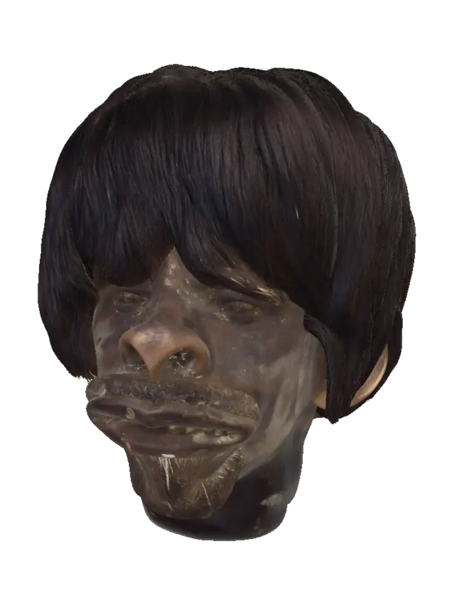 Bearded Wax Head - Mold 3D model, vytvořený pomocí AI