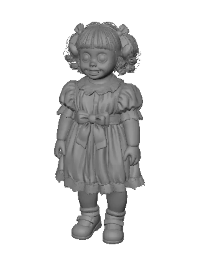 3D model for Hollow-Eyed Vintage Doll