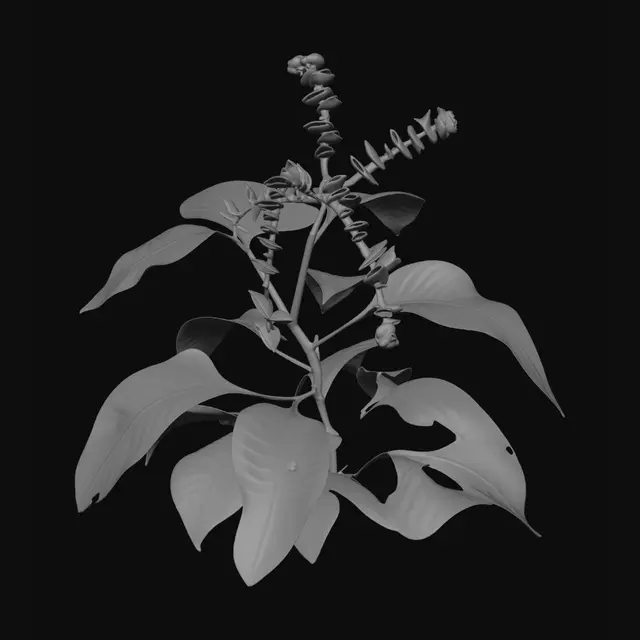 3D model for Emerald Bud Panicle