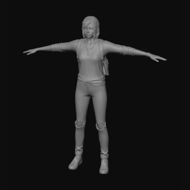 3D model for Mud-Splattered Survivor