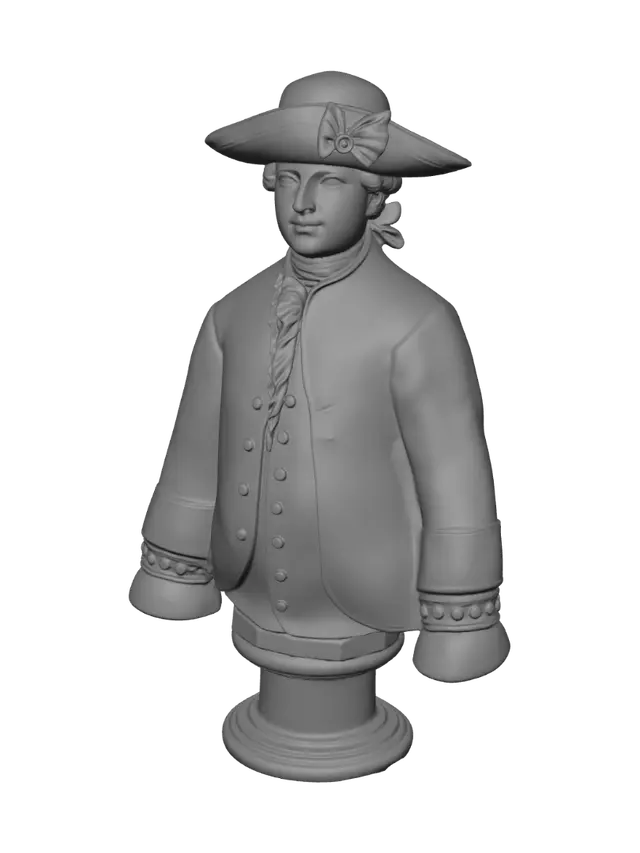 3D model for Portrait of an 18th-Century Gentleman