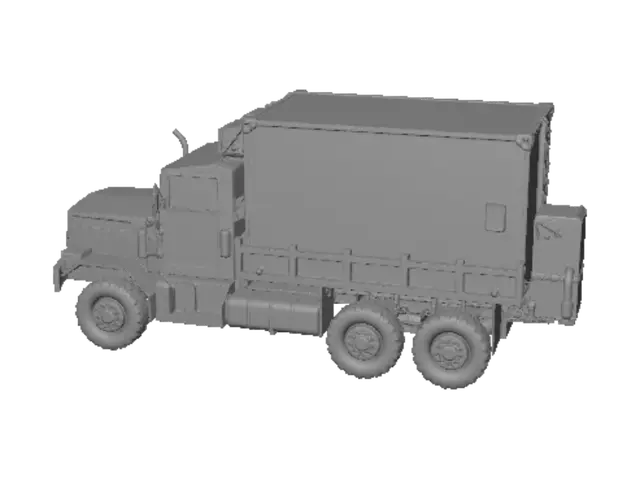 3D model for Camouflage Military Truck