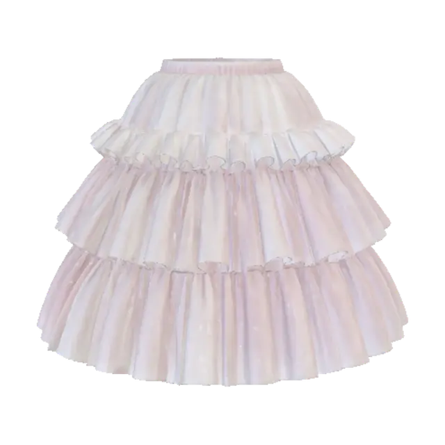 3D model for Starry Pink Tulle Skirt