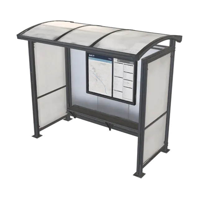 3D model for Bus stop shelter