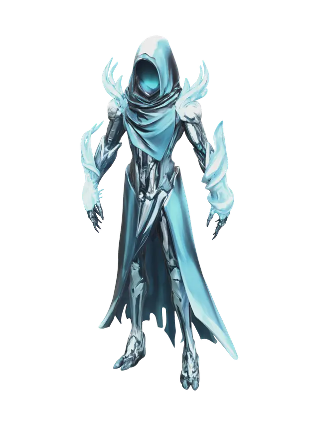 Weathered Icewraith - Glacial 3D model, vytvořený pomocí AI