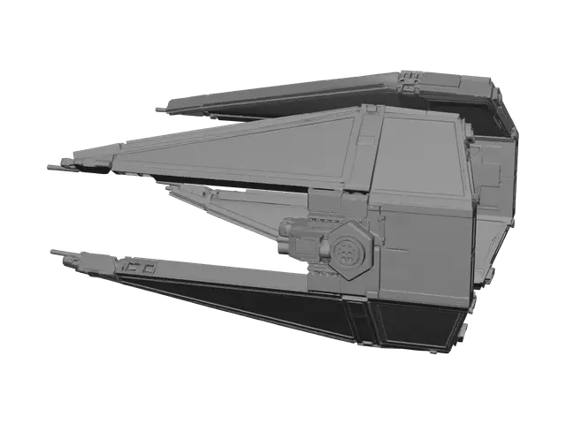 3D model for Low-Poly Tie Interceptor