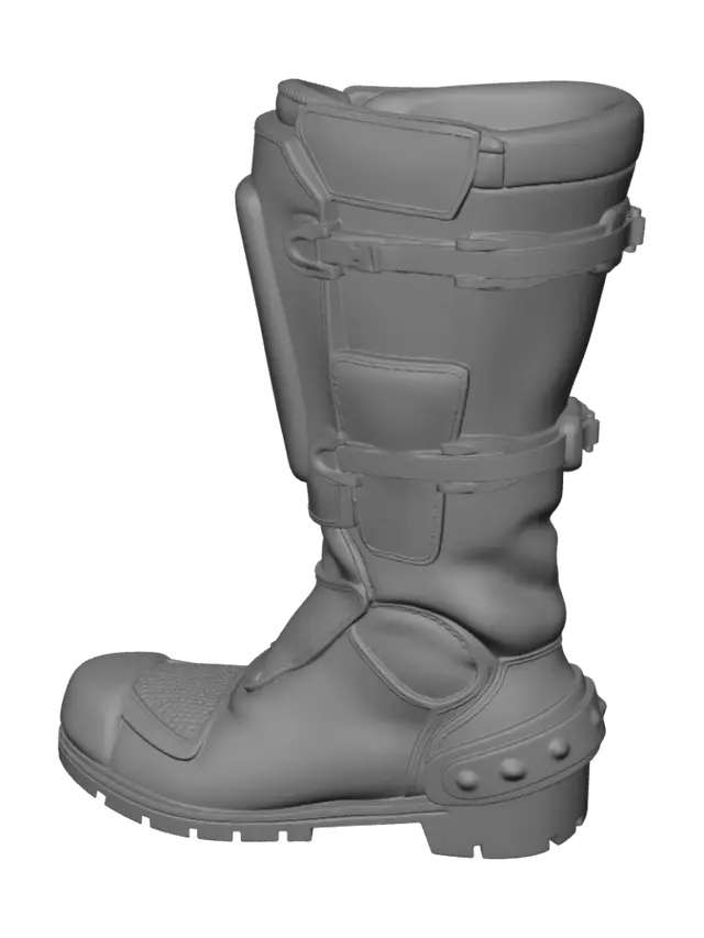 3D model for Shin-guarded motorcycle boot