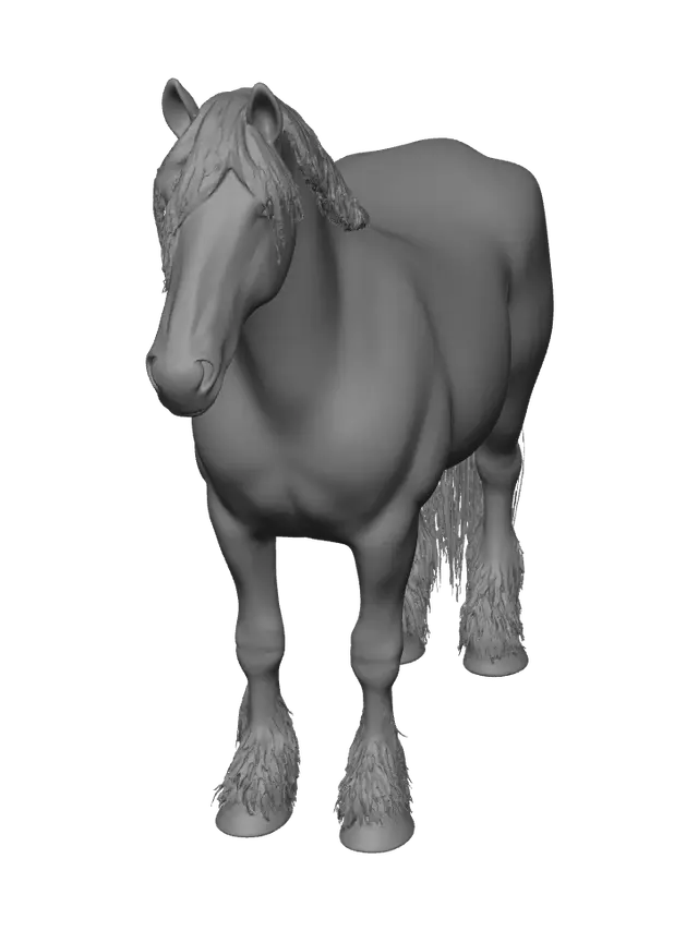 3D model for Weathered Fat Horse