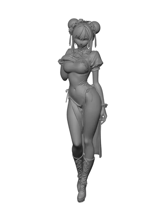 3D model for White Orchid Maiden