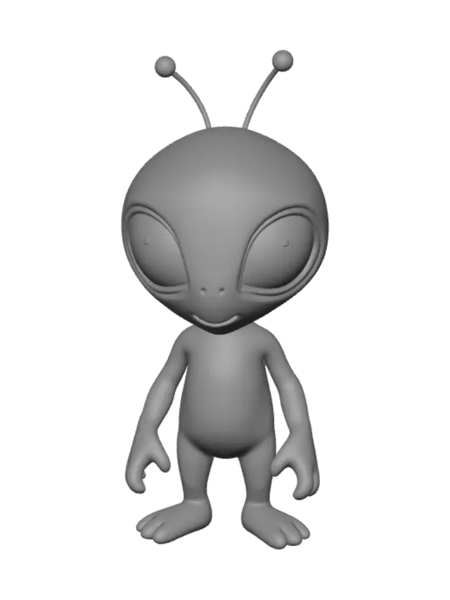 3D model for i wanna make plushie alien model cute green