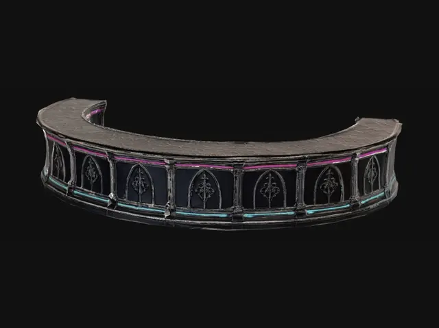3D model for Neon Gothic Bar