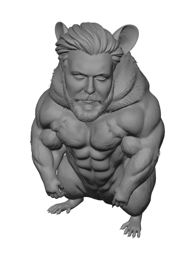 3D model for Beard-faced Bruin