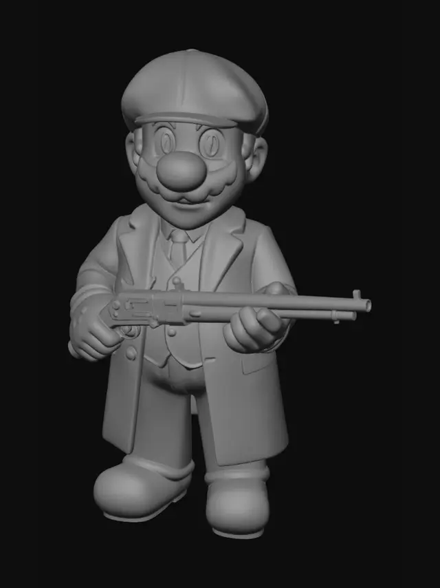 3D model for Gunslinger Mario
