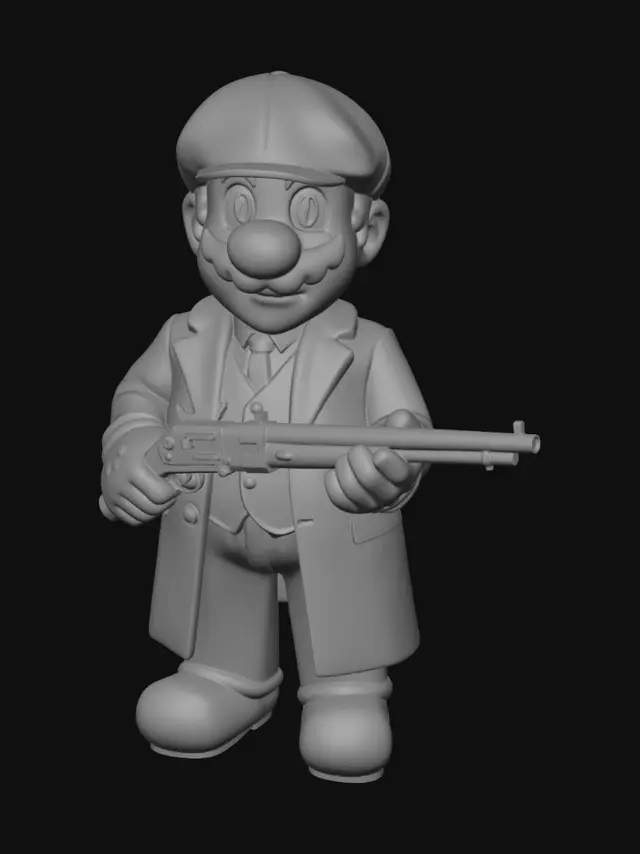 3D model for Gunslinger Mario