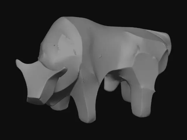 3D model for Bull statue