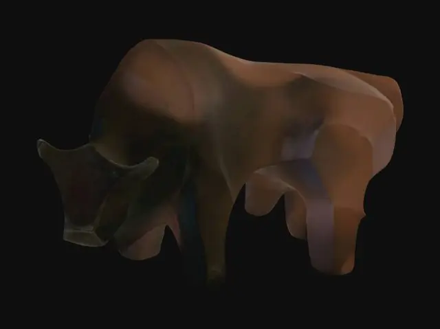 3D model for Bull statue