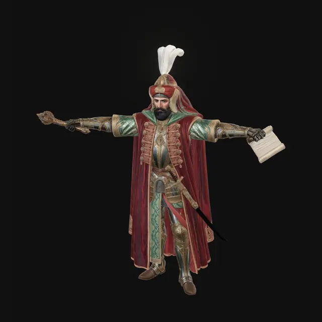 3D model for Sultan Murad IV Hakan
