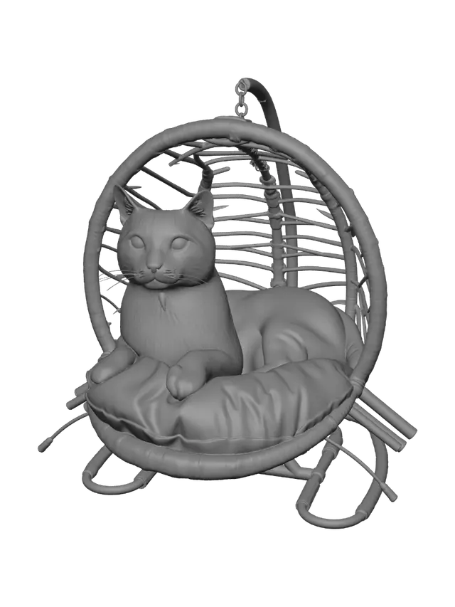3D model for Cozy in the Wicker Nest