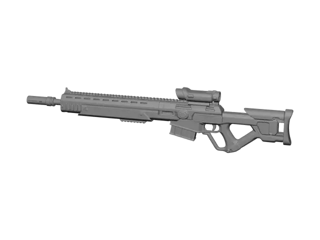 3D model for Ornate Gun Drawing