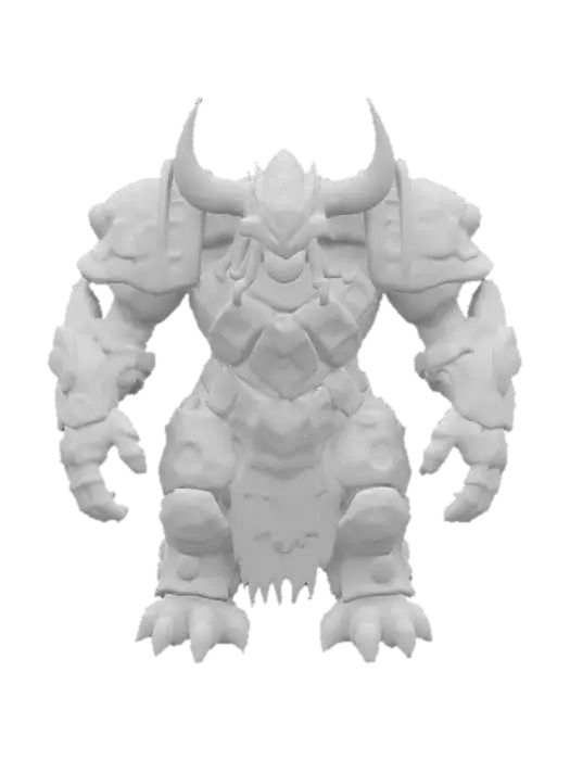 3D model for Tauren Renforced War Armored Ultra medieval living monster Machine , Realistic, luminous, Charismatic