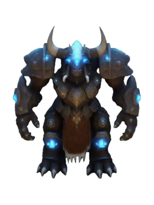 3D model for Tauren Renforced War Armored Ultra medieval living monster Machine , Realistic, luminous, Charismatic