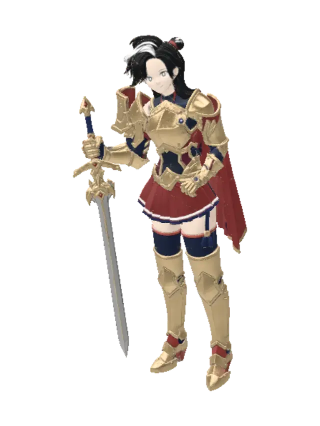 Female roman gladiator (textured) - Armorless AI 생성 3D 모델