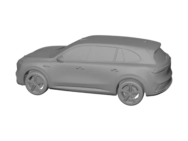 3D model for White Electric SUV