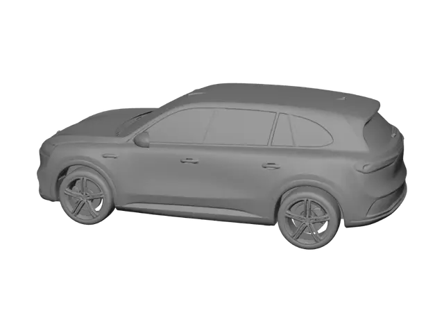 3D model for White Electric SUV