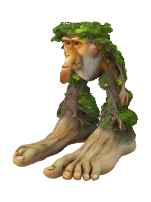 Treefoot Giant - Italianbrainrot 3D model, vytvořený pomocí AI