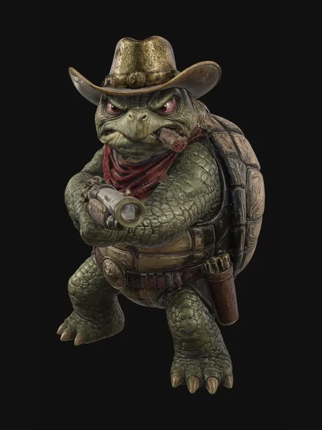 3D model for Gator Gunslinger