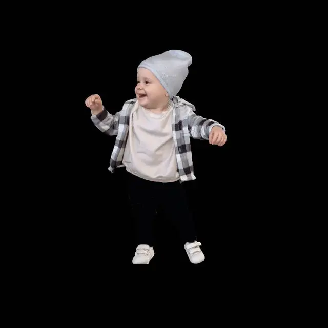 3D model for Joyful Baby in the Open Field