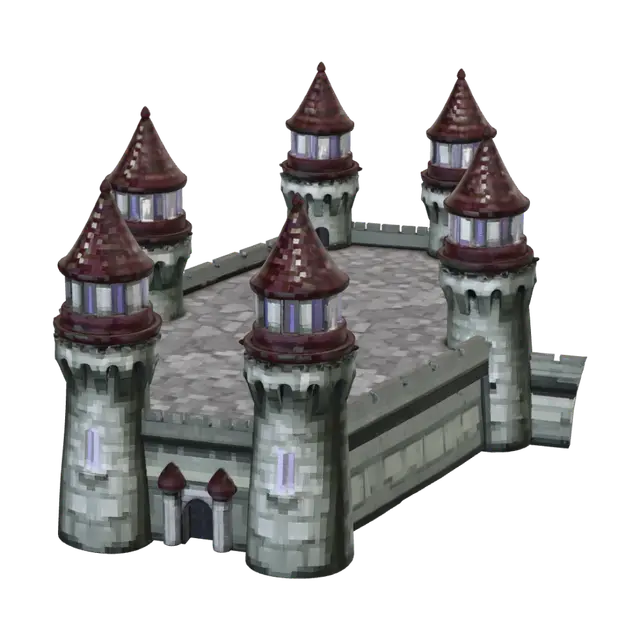 3D model for Castle of the Five Towers