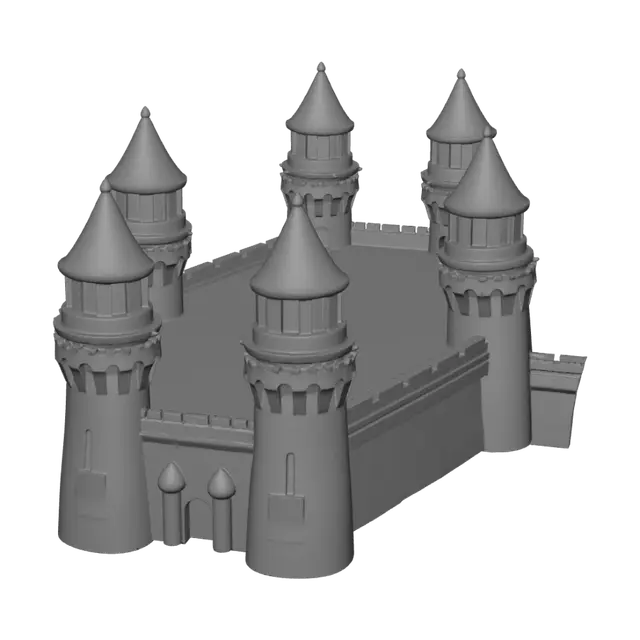 3D model for Castle of the Five Towers