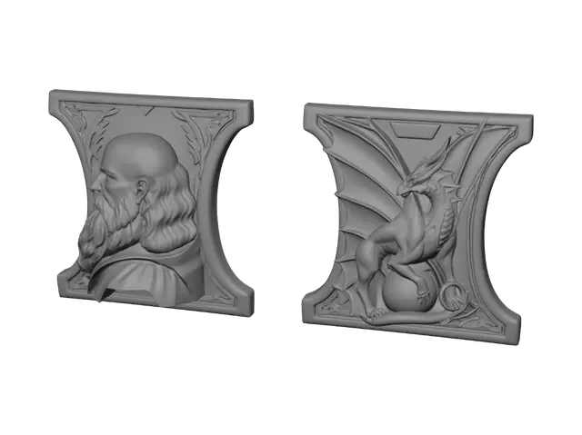 3D model for Bearded Sage and Golden Mantis